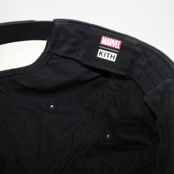 Kith x Marvel Spider-Man Needle Point Snapback Hat Black Adjustable - Picture 7 of 8